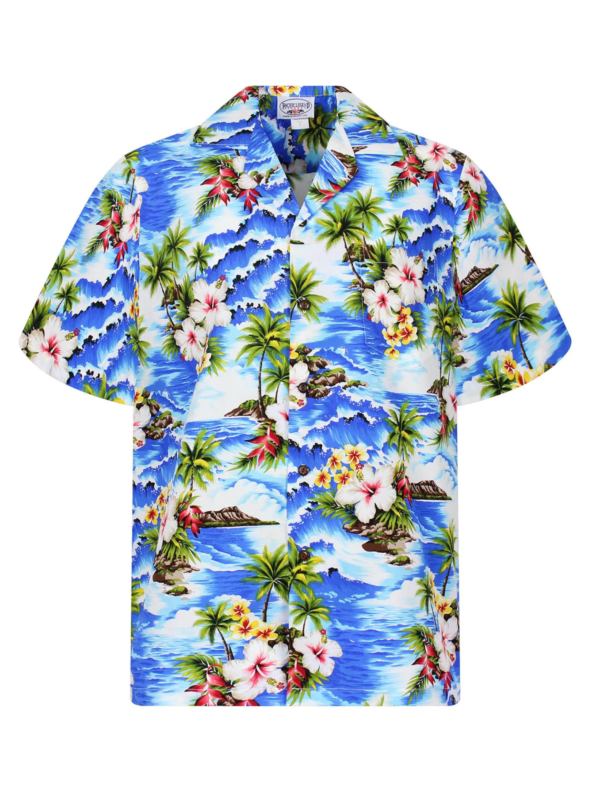 Pacific Legend Button Up Shirt 'Welle' in Blue, Item view