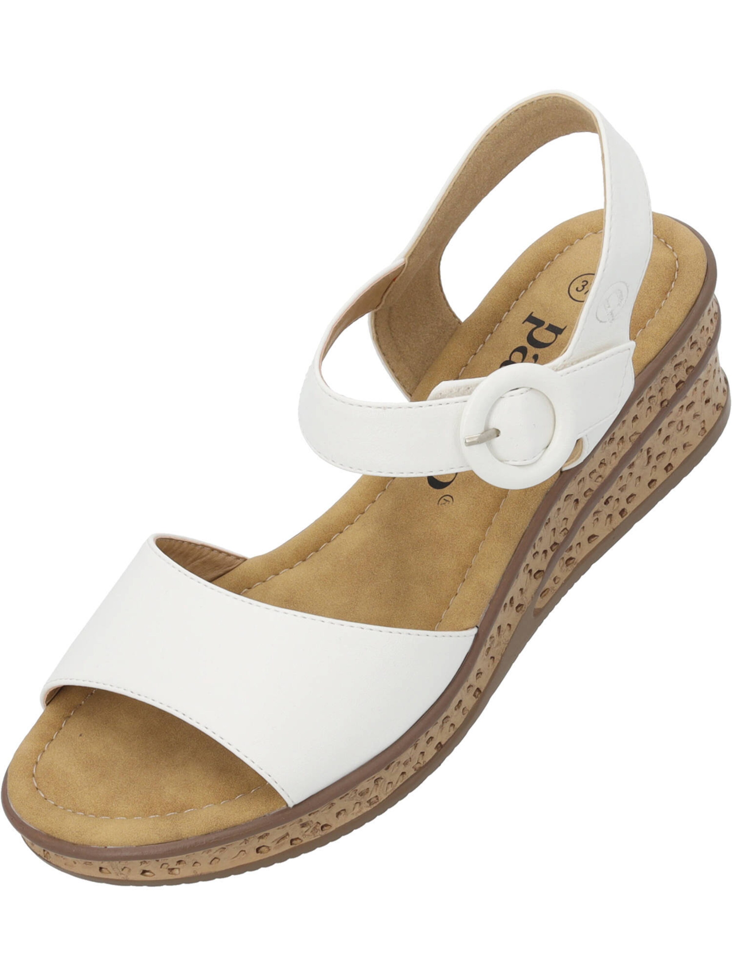 Palado Sandalen met riem 'Helys' in Wit: voorkant