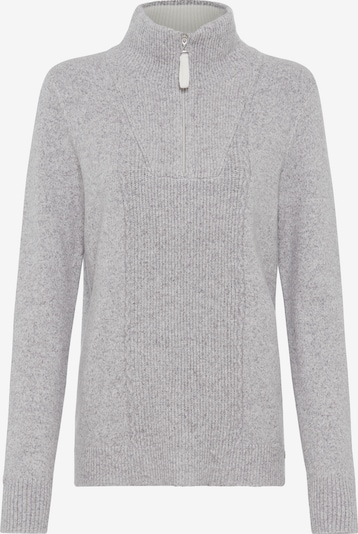 Olsen Pullover 'Henny', Troyer-Kragen in S in hellgrau, Produktansicht