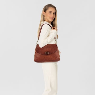 Campomaggi Schultertasche 'Nadia' in Braun: Vorderseite