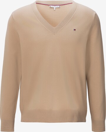 Tommy Hilfiger Curve Sweater in Beige: front