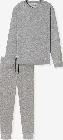 SCHIESSER Pyjama lang ' Warming Nightwear ' in Grijs: voorkant