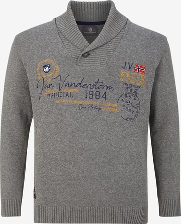 Jan Vanderstorm Pullover 'Hamar' in Grau: predná strana