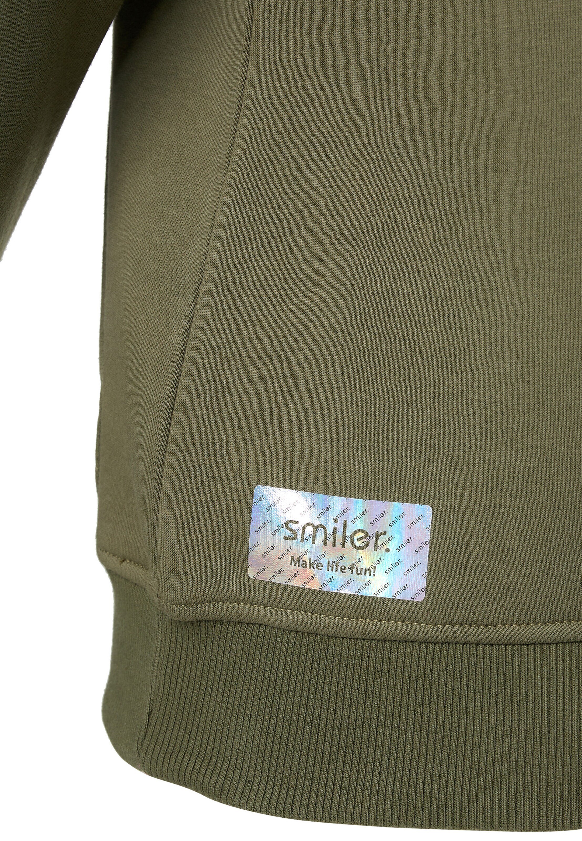 smiler. Sweatshirt 'Happy' in Green