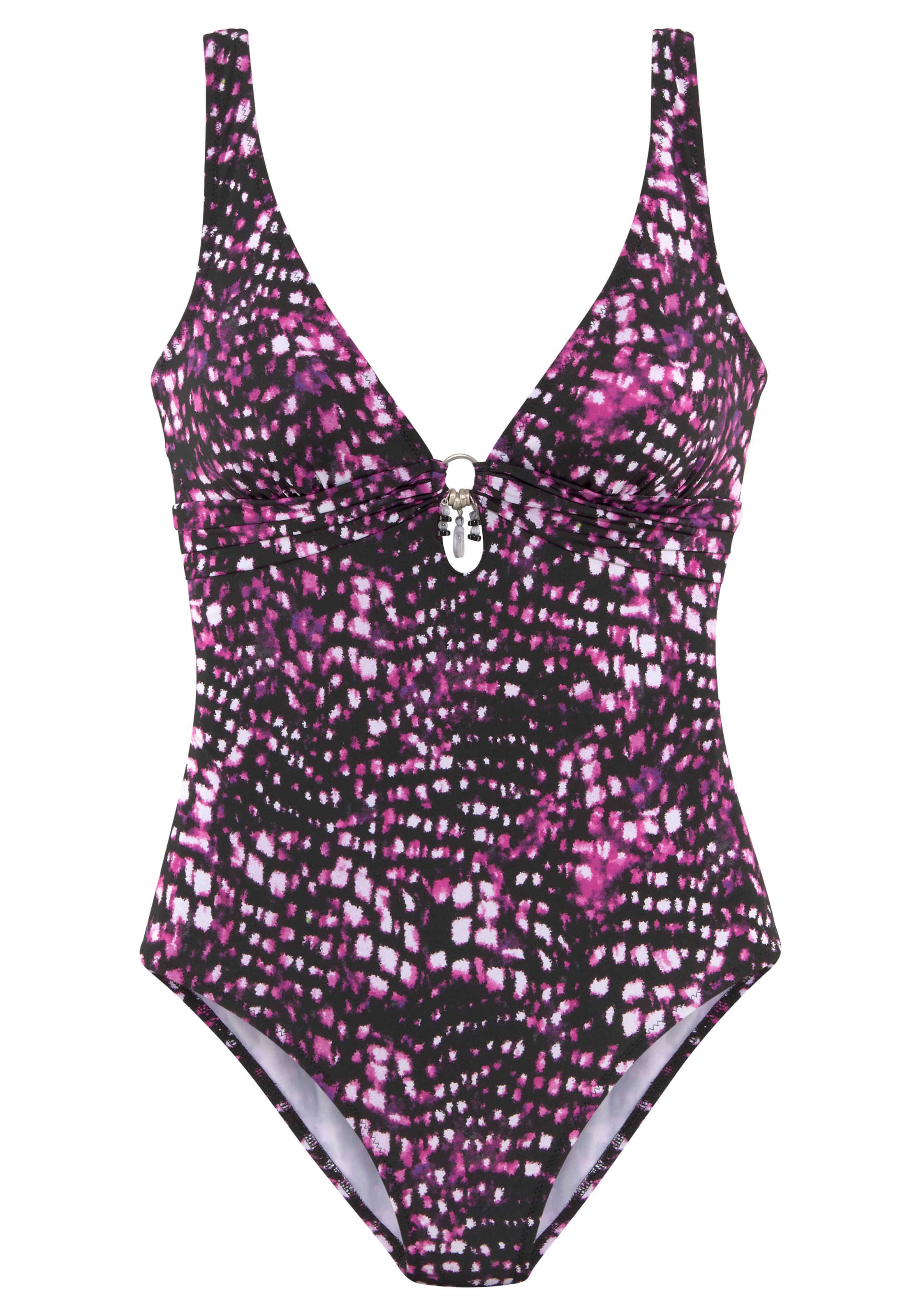 Bruno Banani Triangle Swimsuit in Pink: front