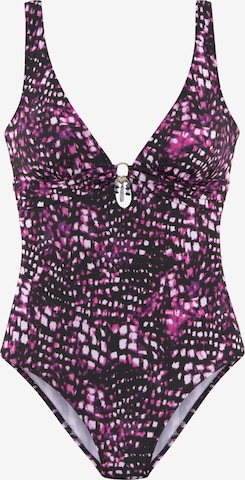 Bruno Banani Swimsuit in Pink: front