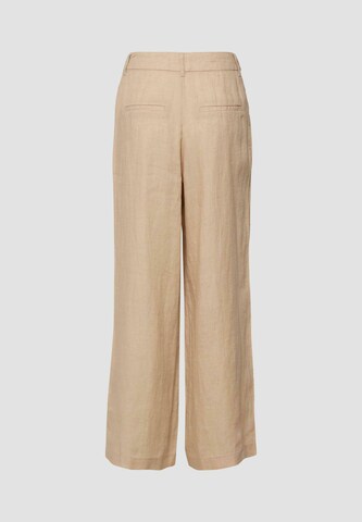 Wide Leg Pantalon à pince s.Oliver en beige