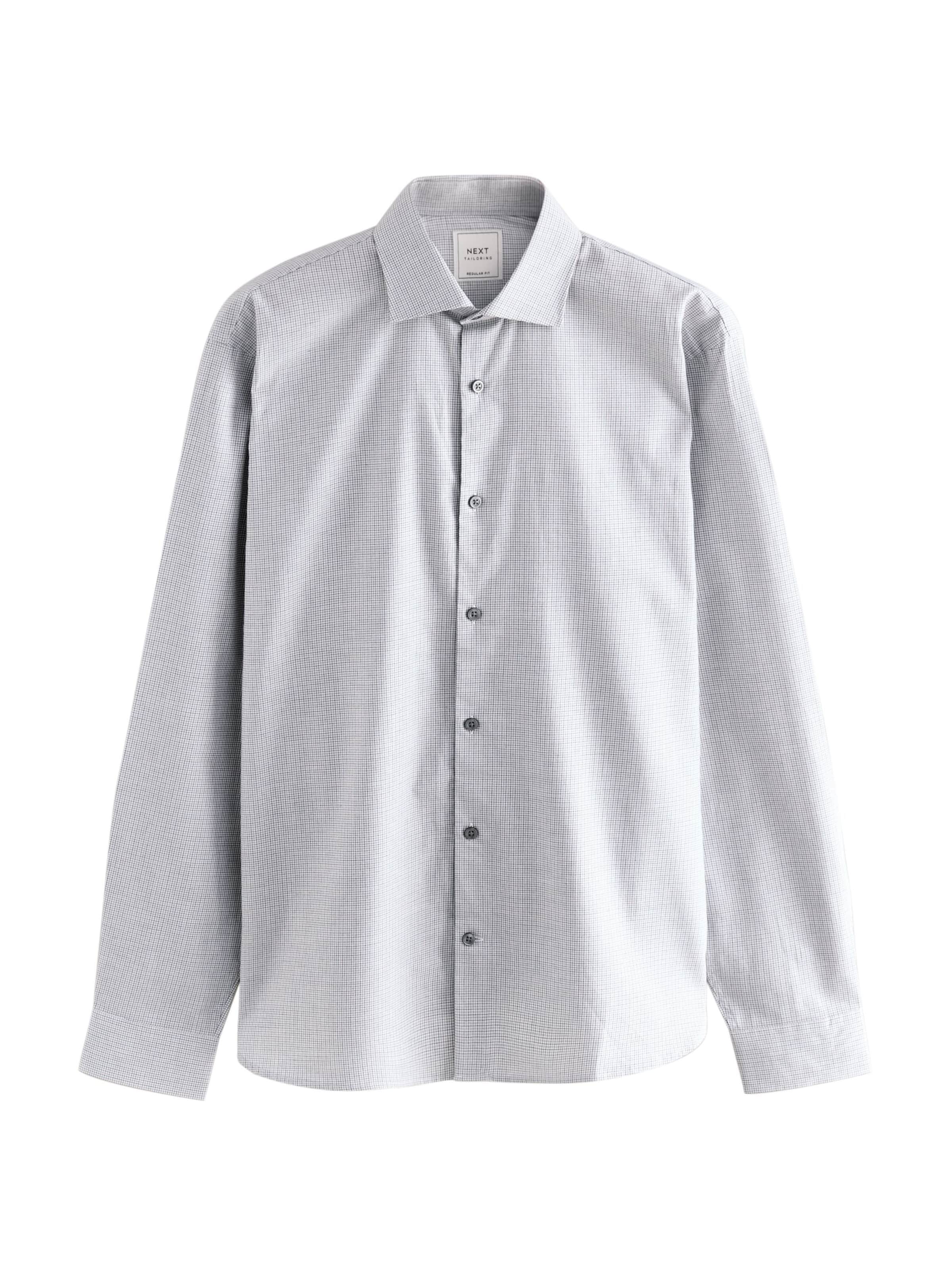 Next Regularny krój Koszula w kolorze szary: przód