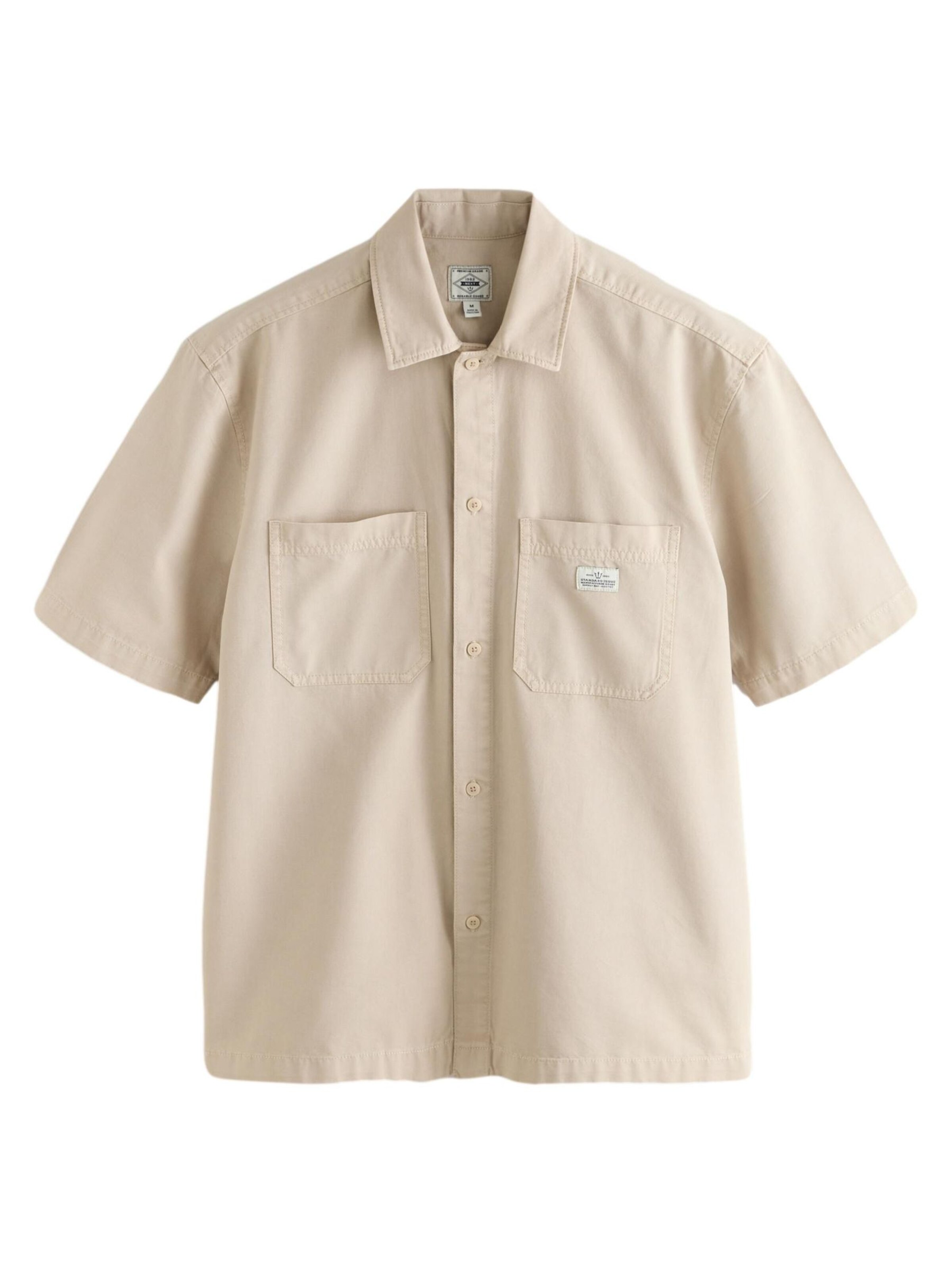 Next Regular Fit Hemd in Beige: Vorderseite