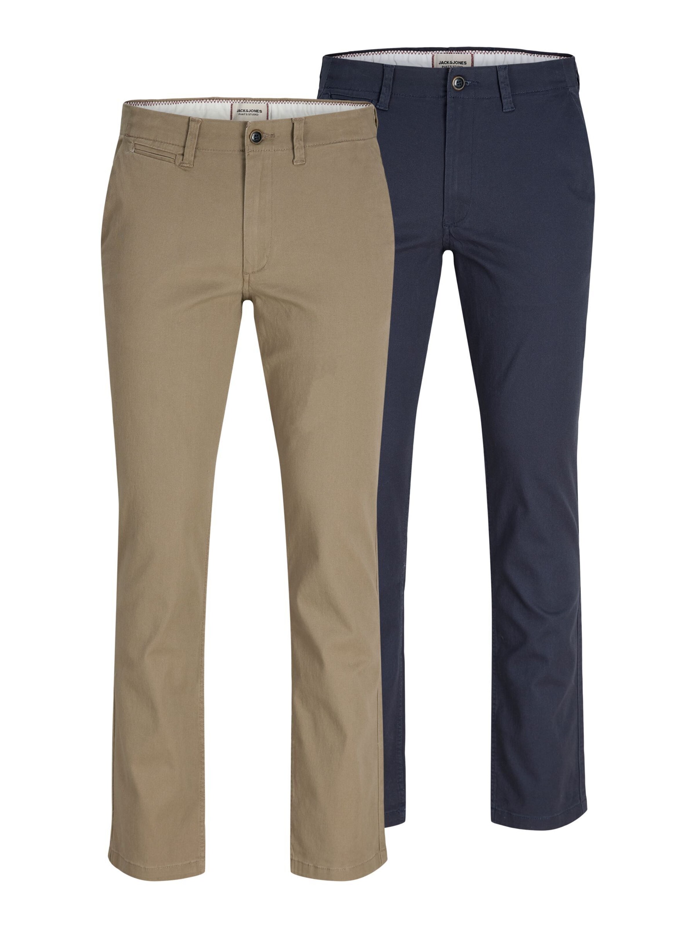 JACK & JONES Slim fit Chino Pants in Blue: front