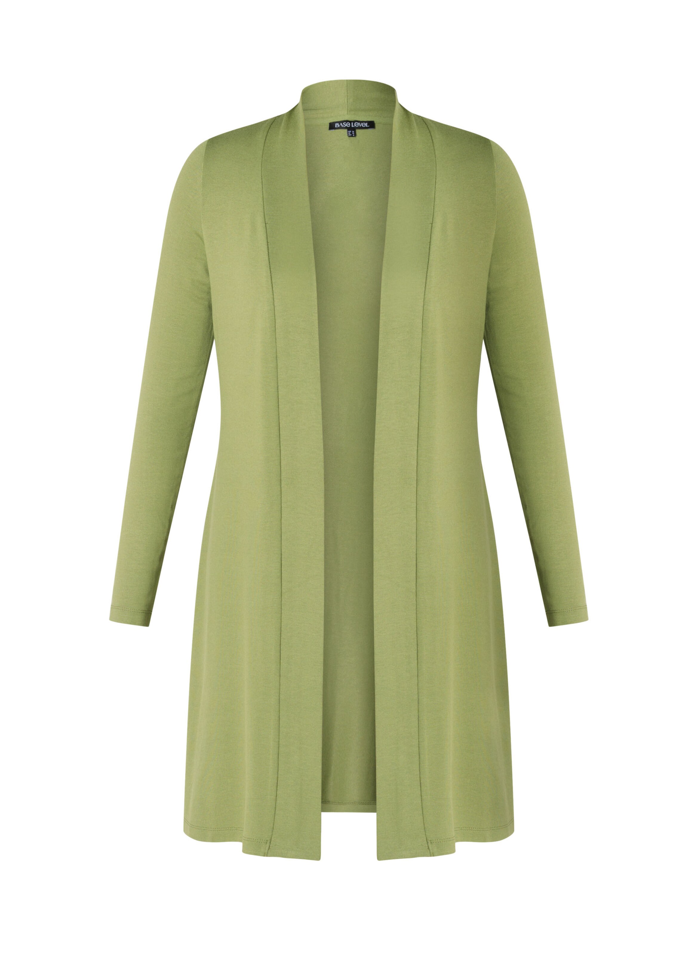 BASE LEVEL CURVY Strickjacke in Grün: Vorderseite