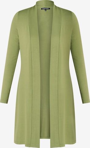 BASE LEVEL CURVY Strickjacke in Grün: Vorderseite