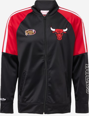 Mitchell & Ness Športová bunda 'CHI. BULLS' - Čierna: predná strana