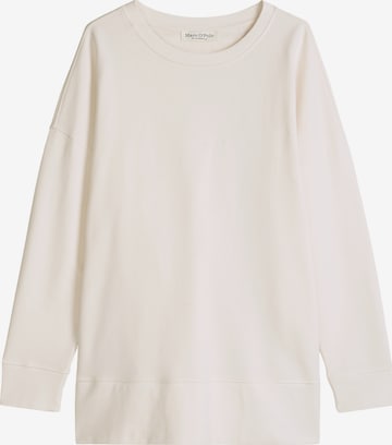 Sweat-shirt Marc O'Polo en blanc : devant
