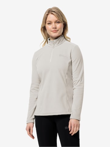 JACK WOLFSKIN Sportpullover 'Taunus' in Weiß: predná strana