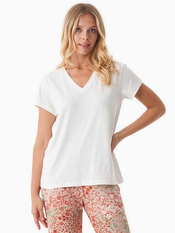 Organication T-Shirt in Weiß: Vorderseite