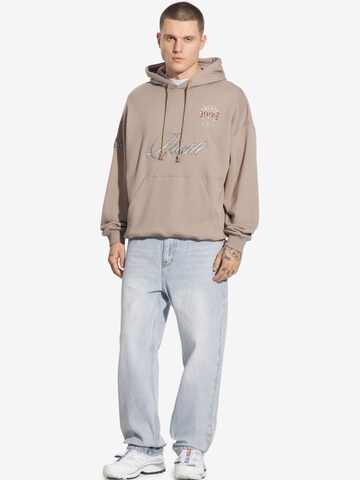 Prosto Sweatshirt 'Football Fan' in Beige