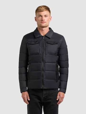 khujo Between-season jacket 'CALZONE' in Black: front