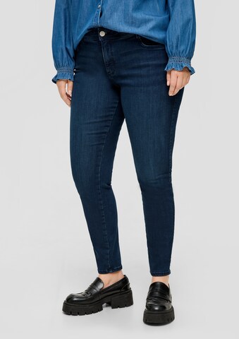 TRIANGLE Skinny Jeans in Blauw: voorkant