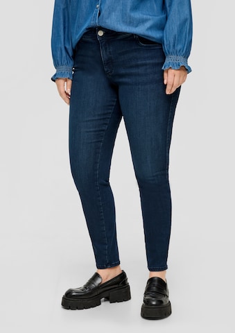 Skinny Jean TRIANGLE en bleu : devant