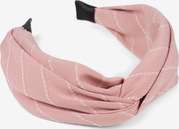 styleBREAKER Hair jewelry 'Nadelstreifen Haarreif' in Pink: front