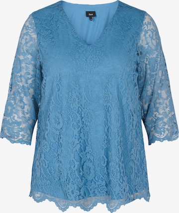 Zizzi Blouse in Blue: front