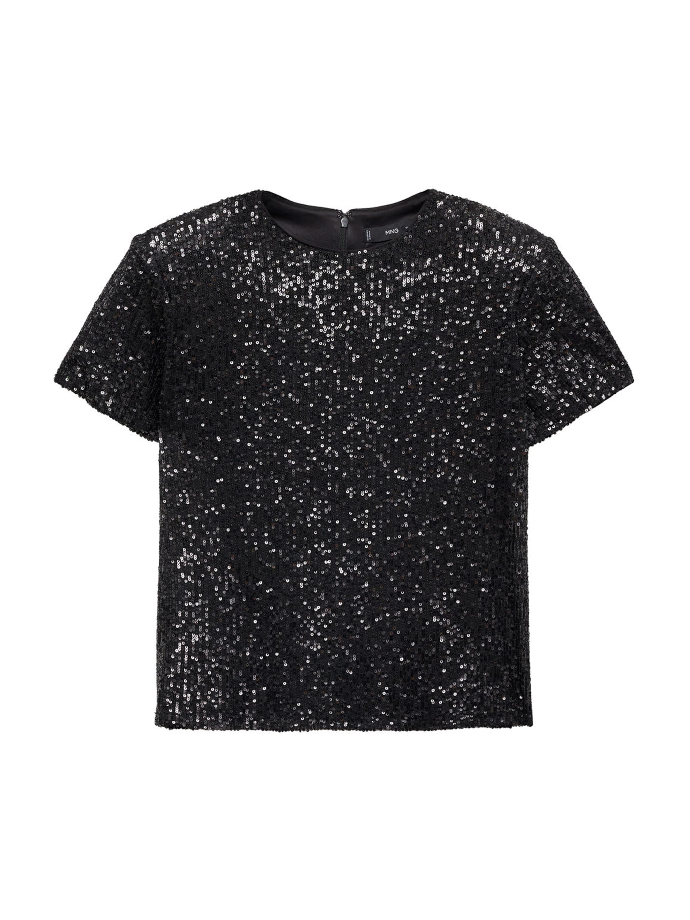 MANGO T-shirt 'XSATURNO' i svart: framsida