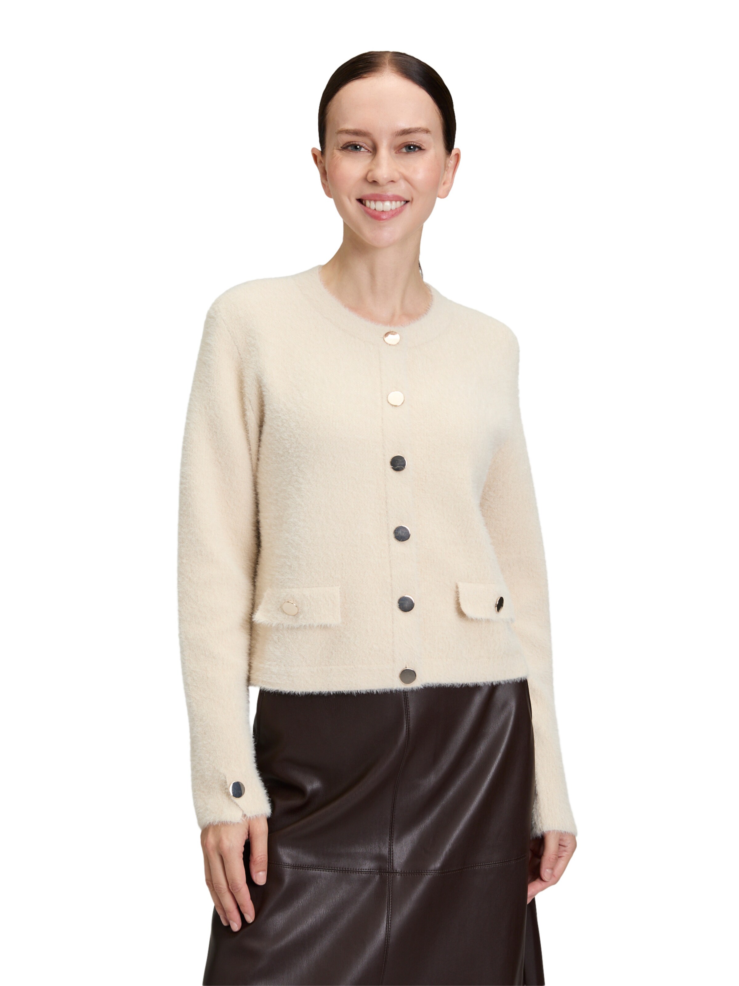 Cardigan Betty Barclay en beige : devant