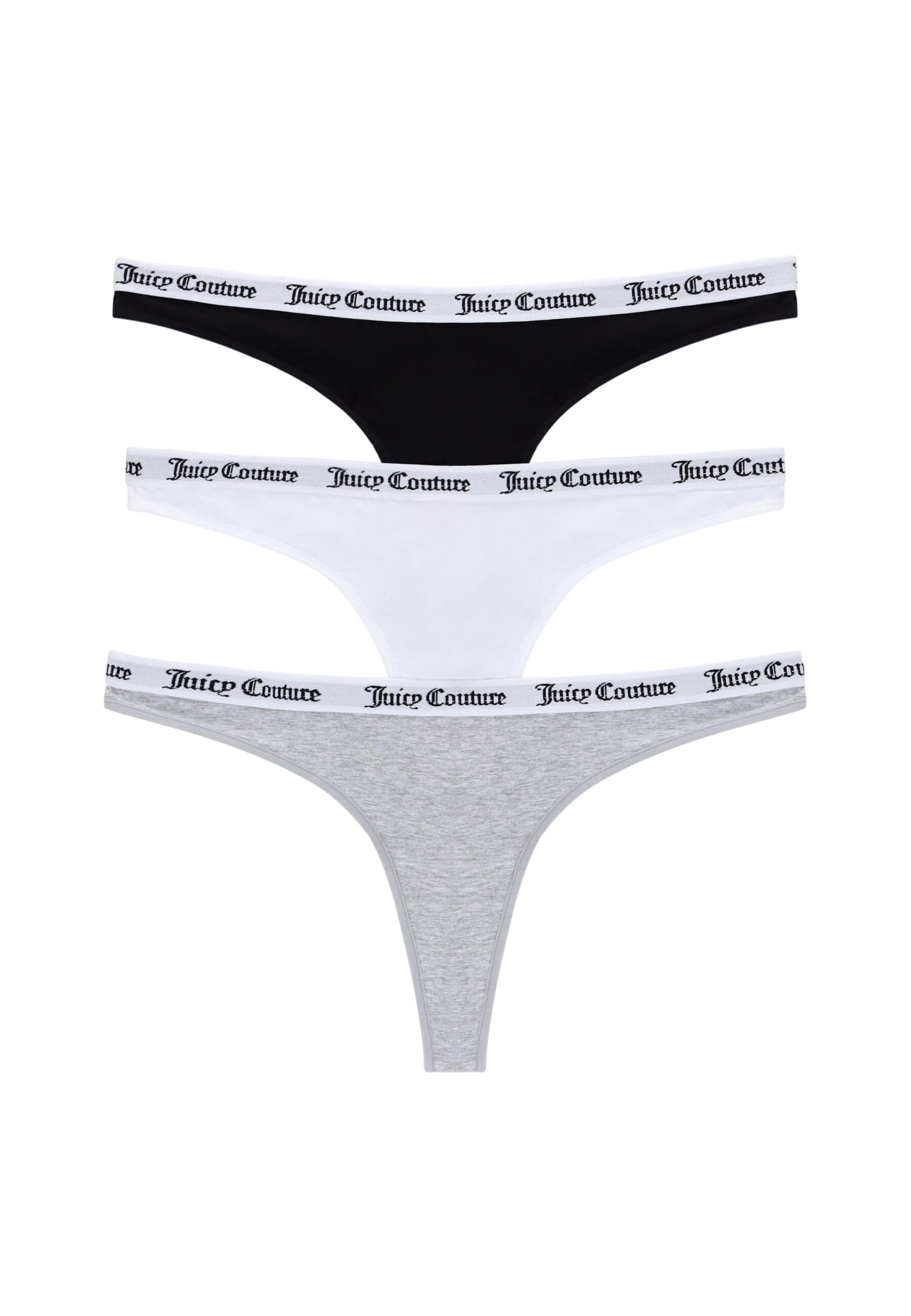 pelēks Juicy Couture Stringu biksītes 'Dana': no priekšpuses