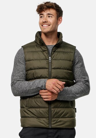 INDICODE JEANS Bodywarmer 'Gibbon' in Groen