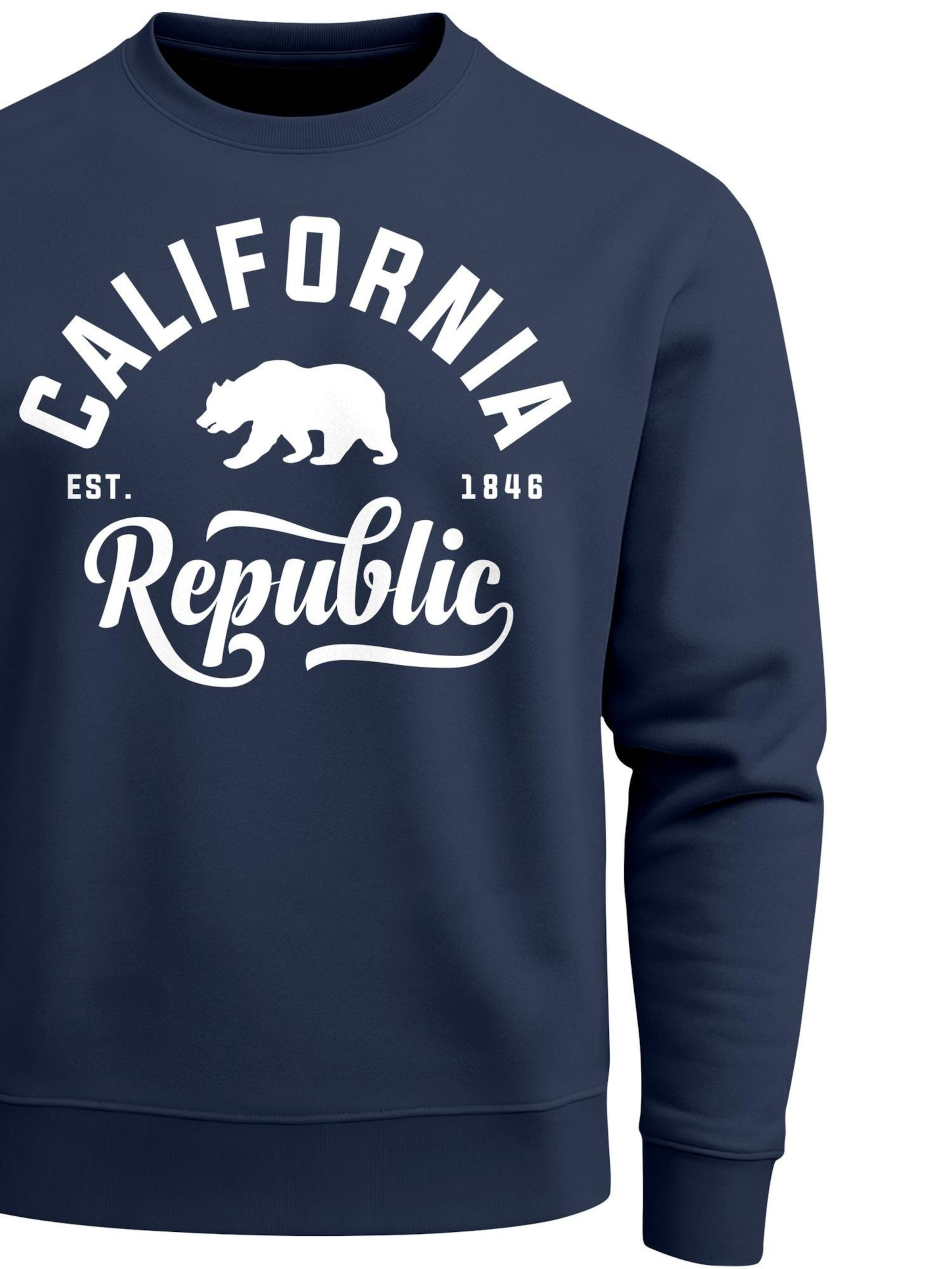 Neverless Sweatshirt 'California'‌ in Blau