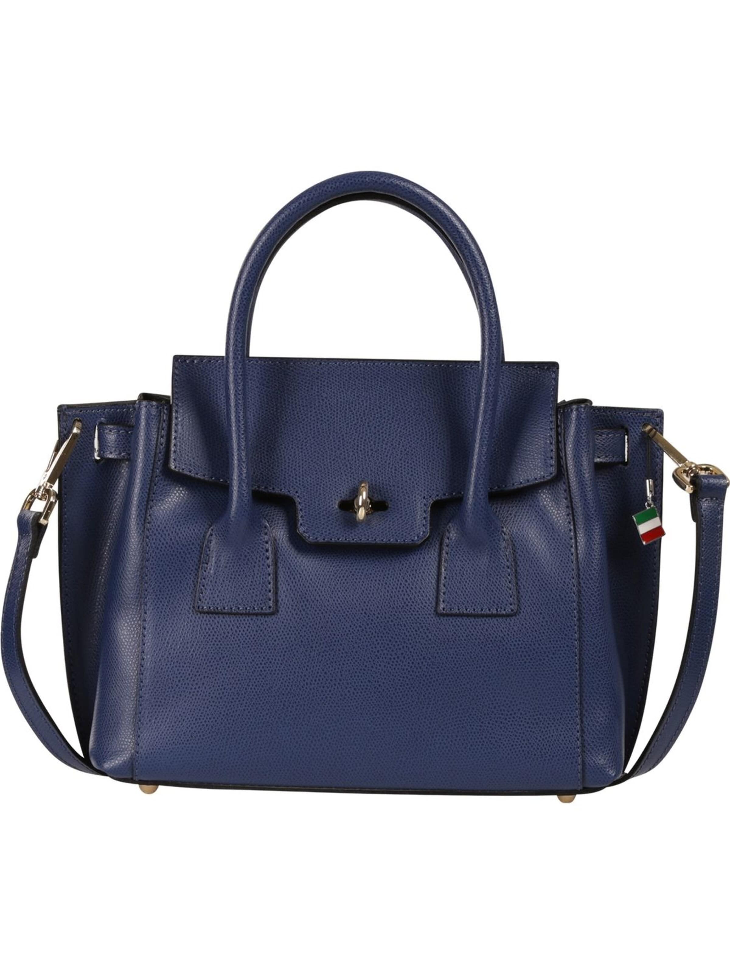 Borsa a mano di Florence in blu: frontale