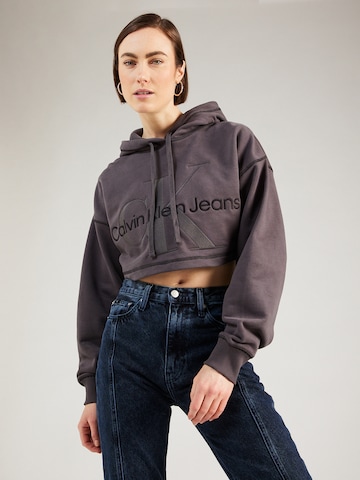 Calvin Klein Jeans Sweatshirt 'HERO' in Grey: front