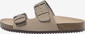 Pull&Bear Pantolette in Grau