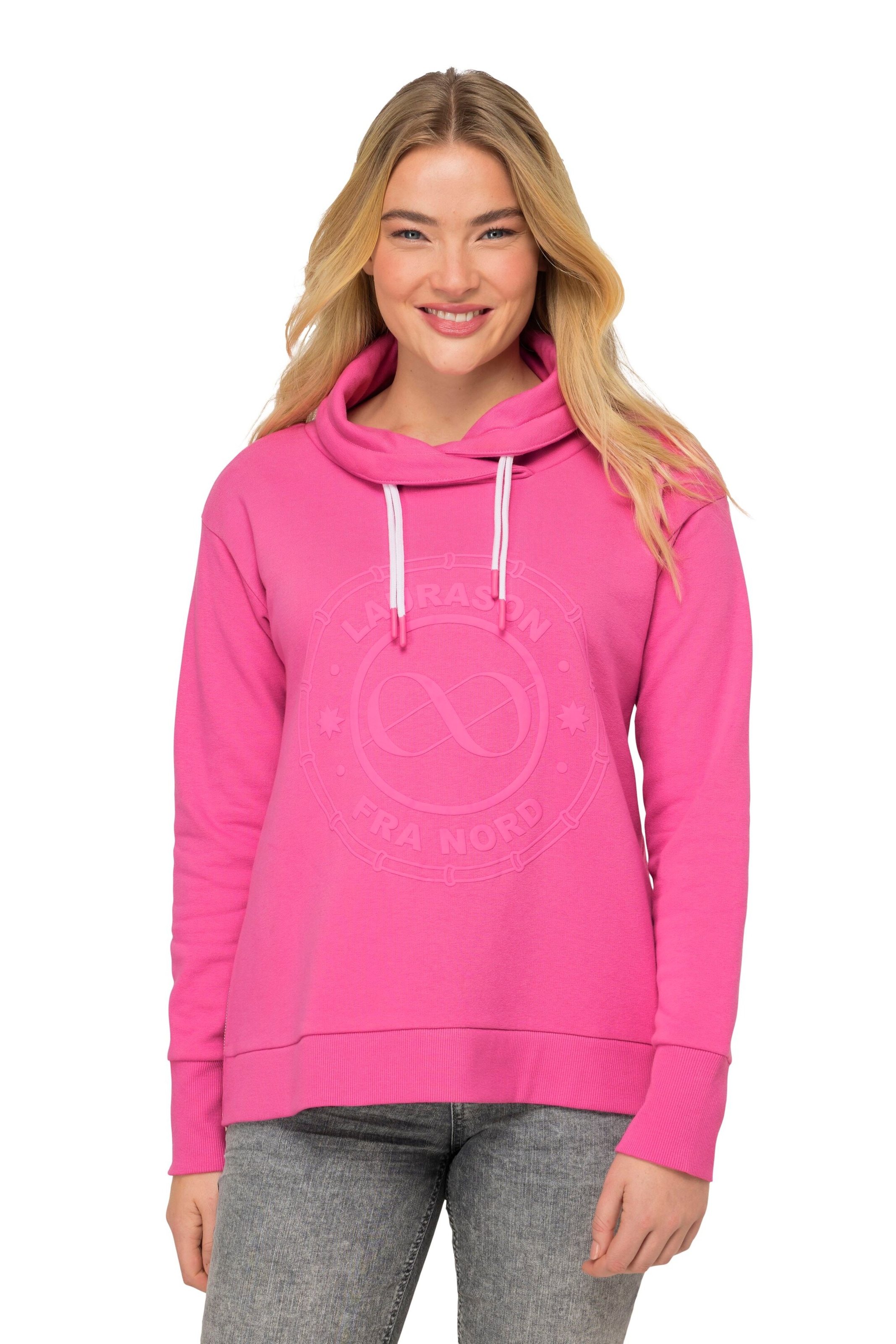 LAURASØN Sweatshirt in Pink: Vorderseite