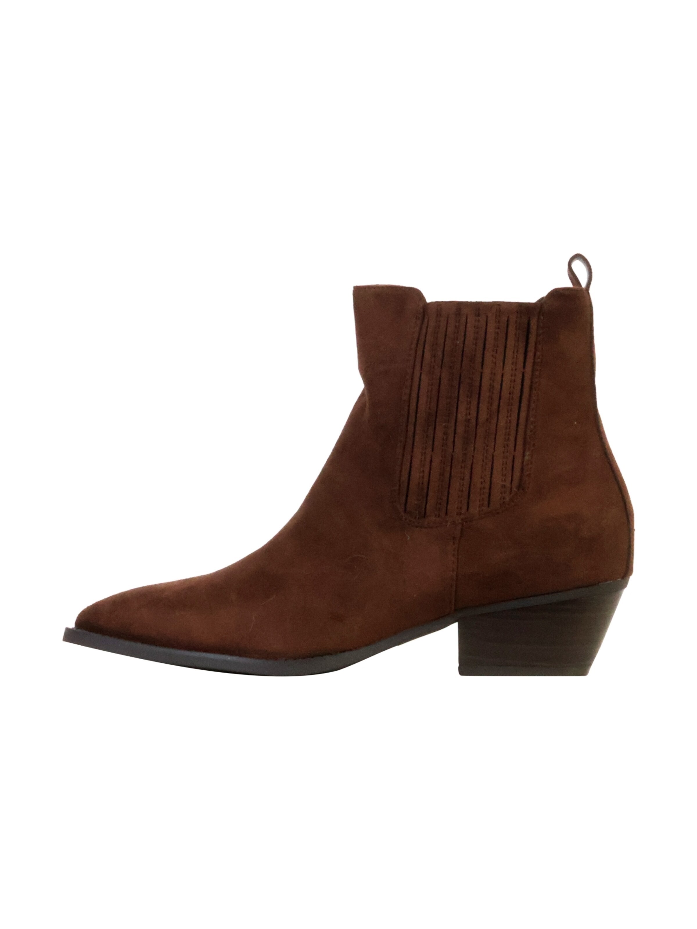 Bottines 'LBS-Stiefeletten mit Reißverschluss' Super Mode en marron : devant