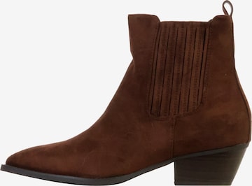 Bottines 'LBS-Stiefeletten mit Reißverschluss' Super Mode en marron : devant