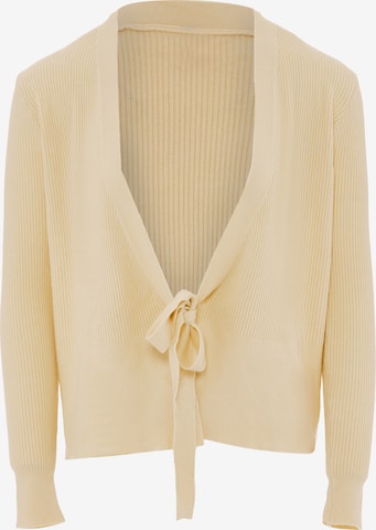 Cardigan YASANNA en beige : devant