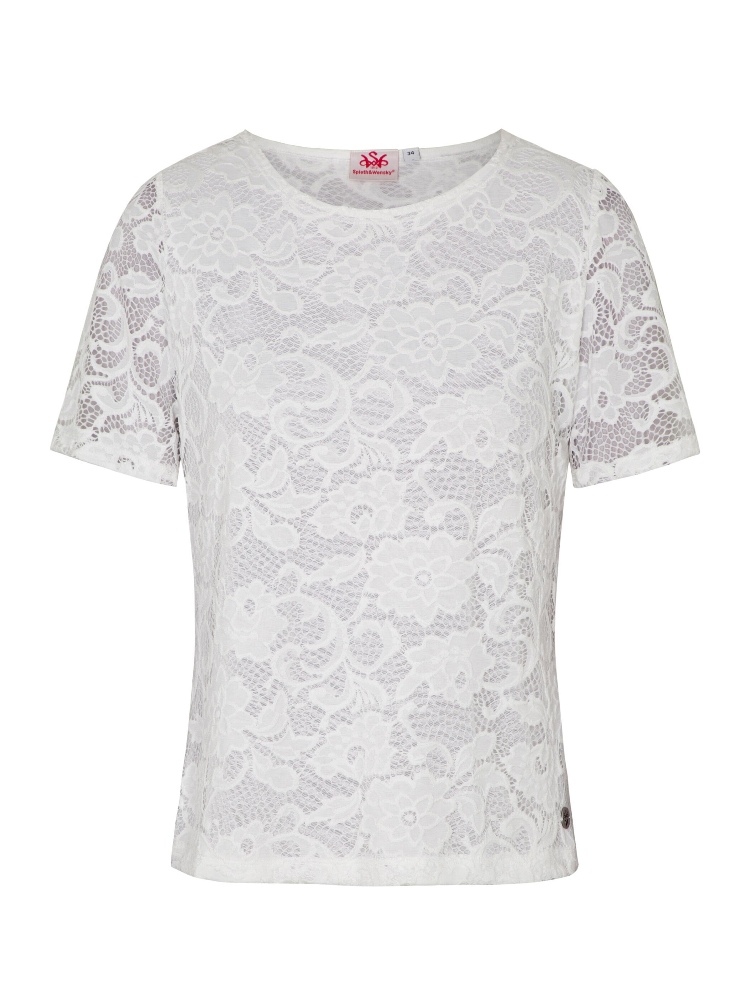 Blouse folklorique SPIETH & WENSKY en blanc : devant