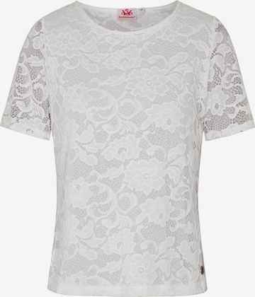 Blouse folklorique SPIETH & WENSKY en blanc : devant