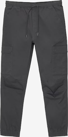 Pull&BearTapered Cargo hlače - siva boja: prednji dio
