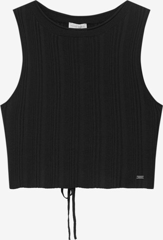 Pull&Bear Knitted top in Black: front