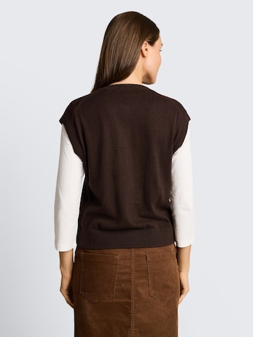 TOM TAILOR Strickjacke in Braun