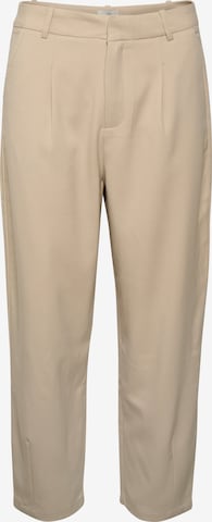 Pantaloni con pieghe 'Merle' di Kaffe in beige: frontale