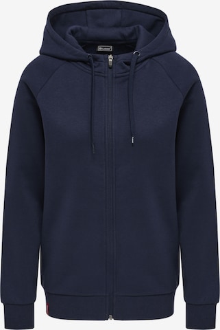 Hummel Zip-Up Hoodie in Blue: front