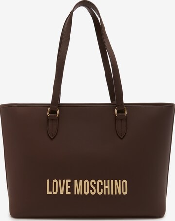 Love Moschino Shopper in Brown: front