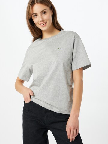 T-shirt LACOSTE en gris : devant