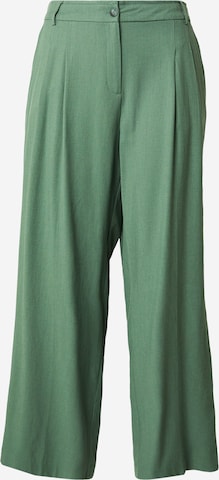 Vero Moda Curve Wide Leg Laskoshousut 'VMCMALA' värissä vihreä: etupuoli