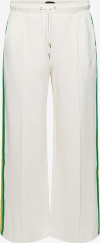 ESPRIT Loose fit Pleated Pants in White: front