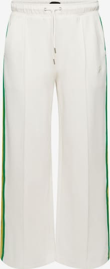 ESPRIT Pantalon à plis en jaune / vert / blanc cassé, Vue avec produit